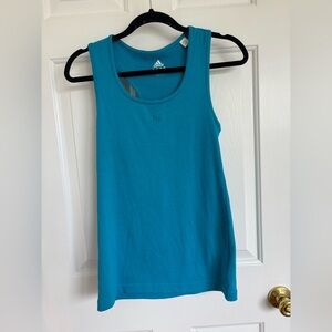 Womens adidas racerback tank top blue large